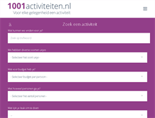 Tablet Screenshot of 1001activiteiten.nl